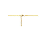 collier gourmette 2,2 mm 40 + 4 cm 3 micron zilver verguld (geel)
