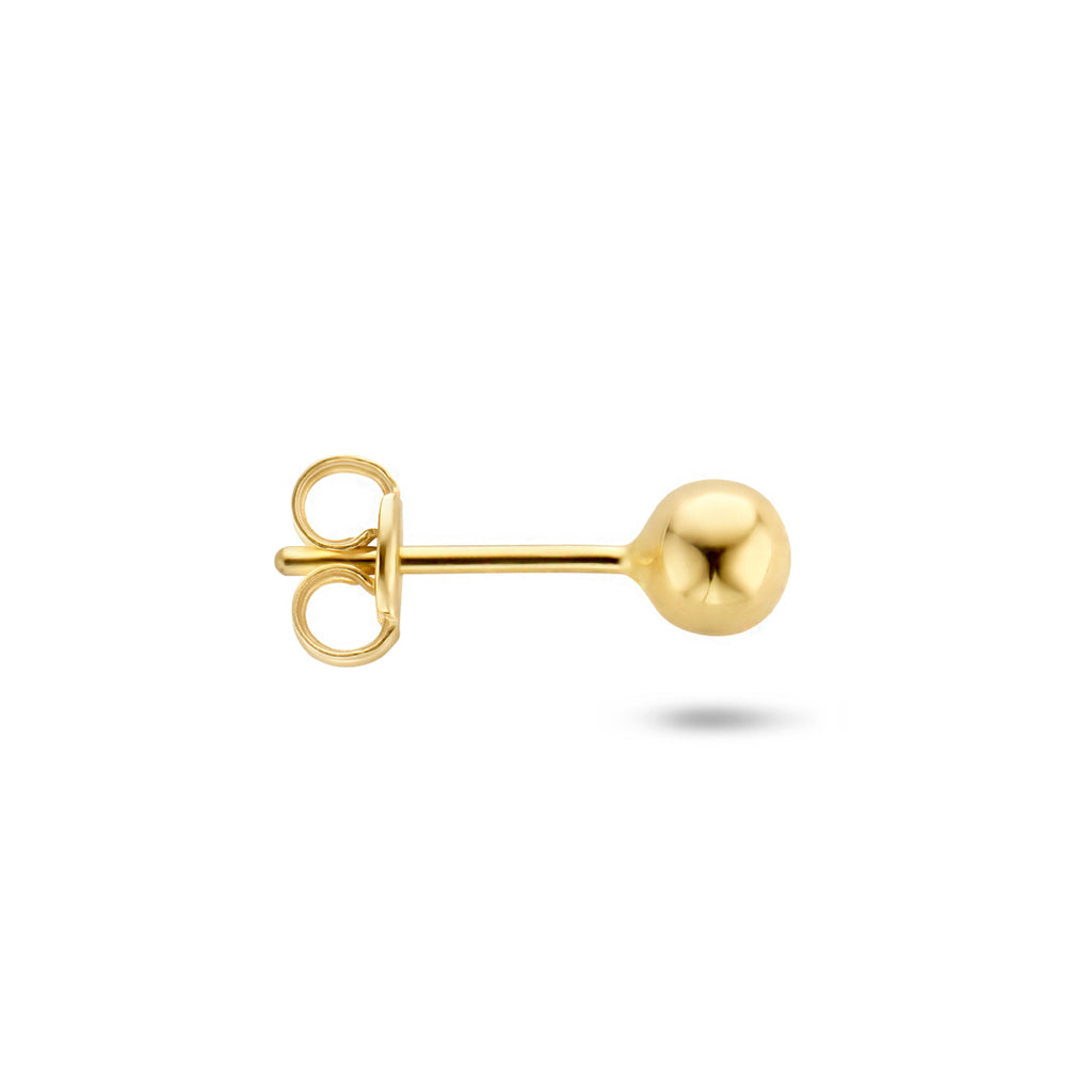 Ohrstecker Kugel pro Stück 14K Gelbgold