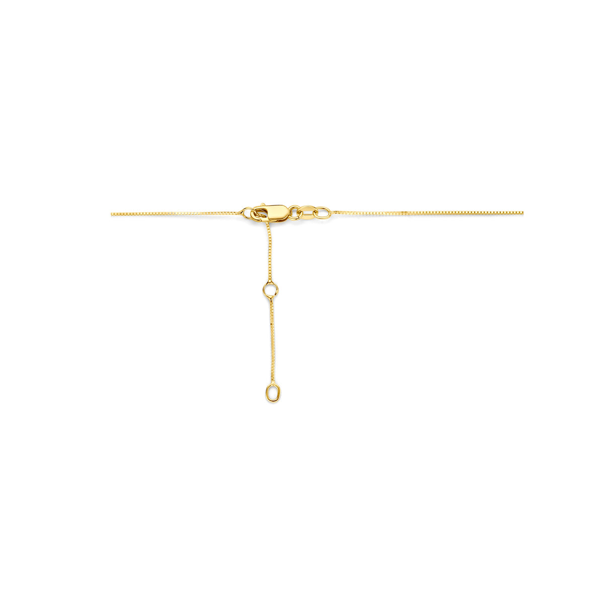 collier lab grown diamant 0.04ct g vs 40 - 42 - 44 cm 14K geelgoud