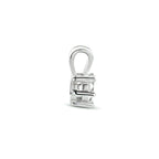 Anhänger Zirkonia 9,3 mm rhodiniertes Silber