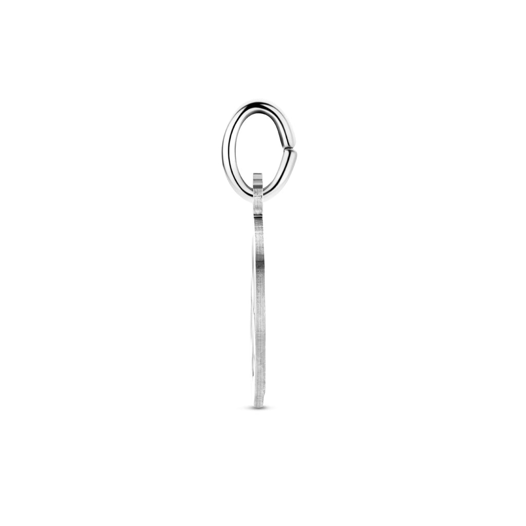 hanger klavertjes 19 mm zilver gerhodineerd