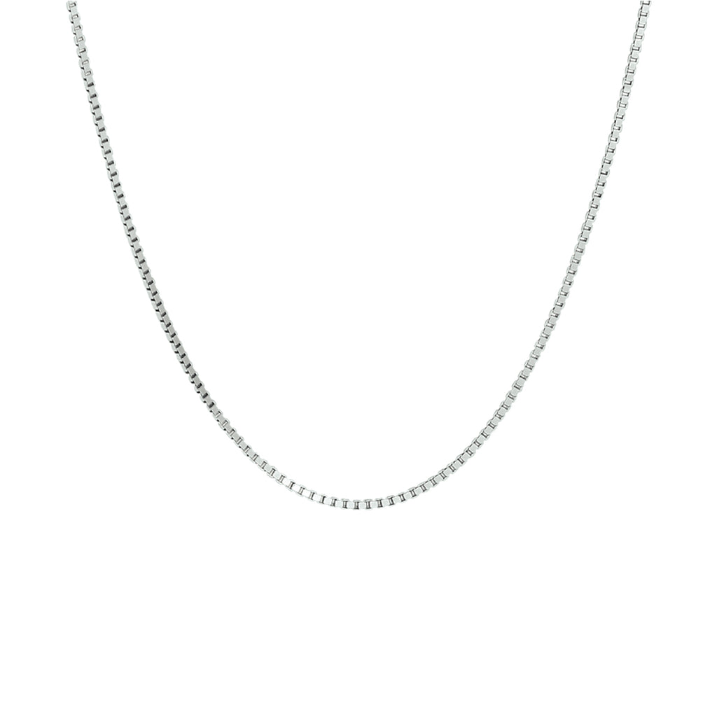 venetiaans 1,1 mm zilver gerhodineerd