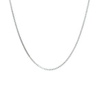 venetiaans 1,1 mm zilver gerhodineerd