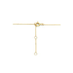 Halskette Anker Zirkonia 40 - 42 - 44 cm 14K Gelbgold