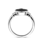 ring onyx zilver gerhodineerd