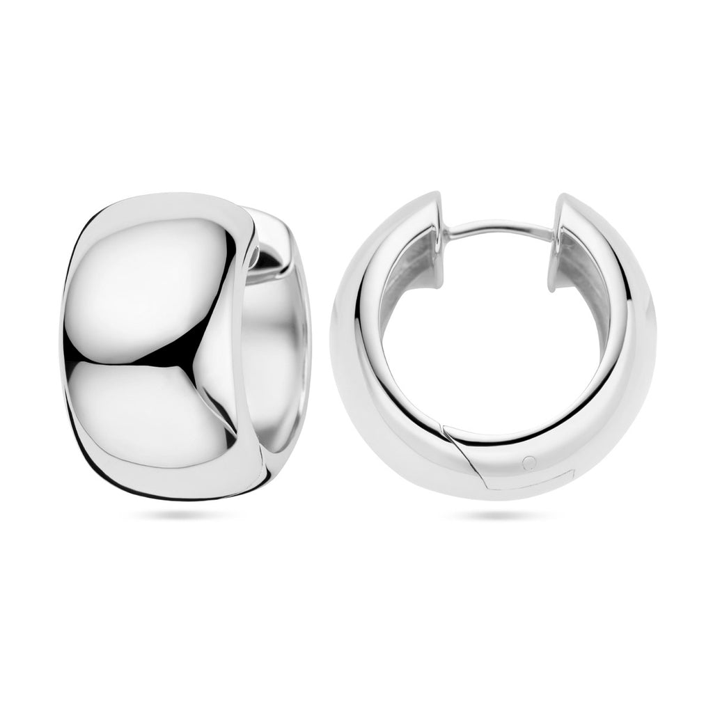 klapoorringen zilver gerhodineerd