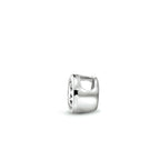 hanger zirkonia zilver gerhodineerd - rond