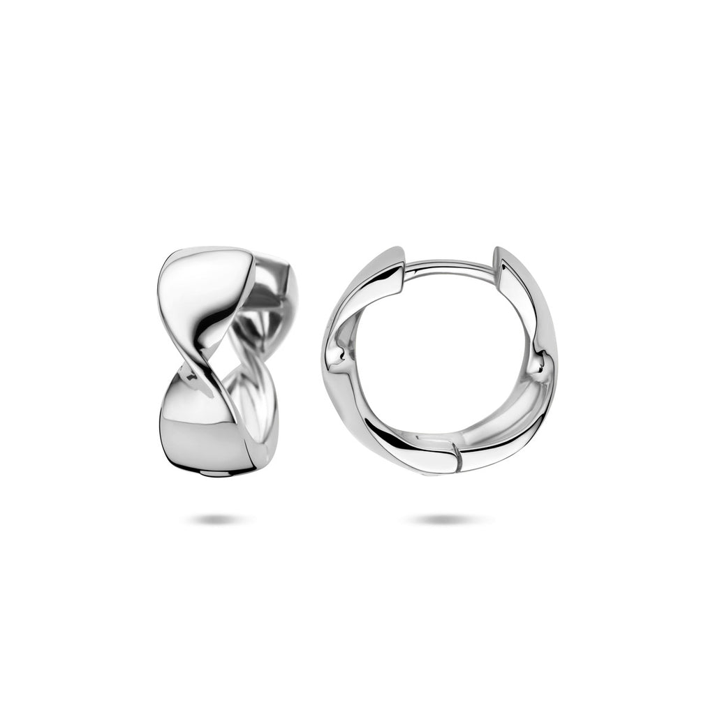 klapoorringen 15 mm zilver gerhodineerd