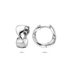 klapoorringen 15 mm zilver gerhodineerd