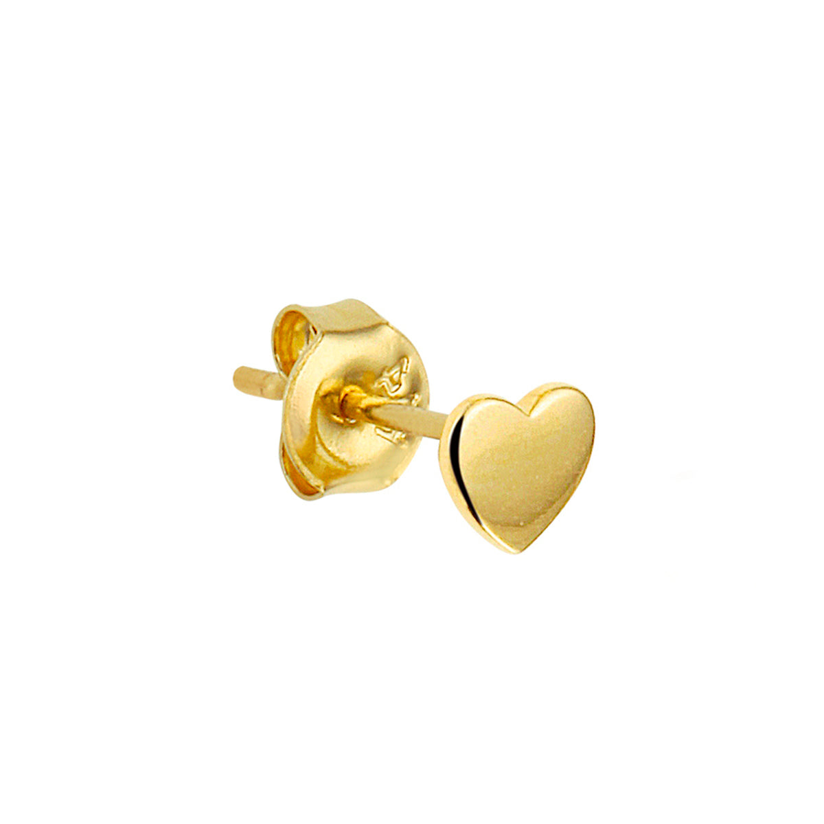 Ohrstecker Herz pro Stück 14K Gelbgold