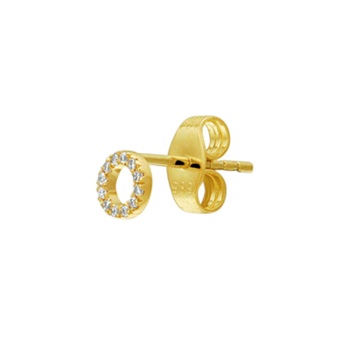 Ohrstecker Diamant 0,035 ct h p1 pro Stück 14K Gelbgold