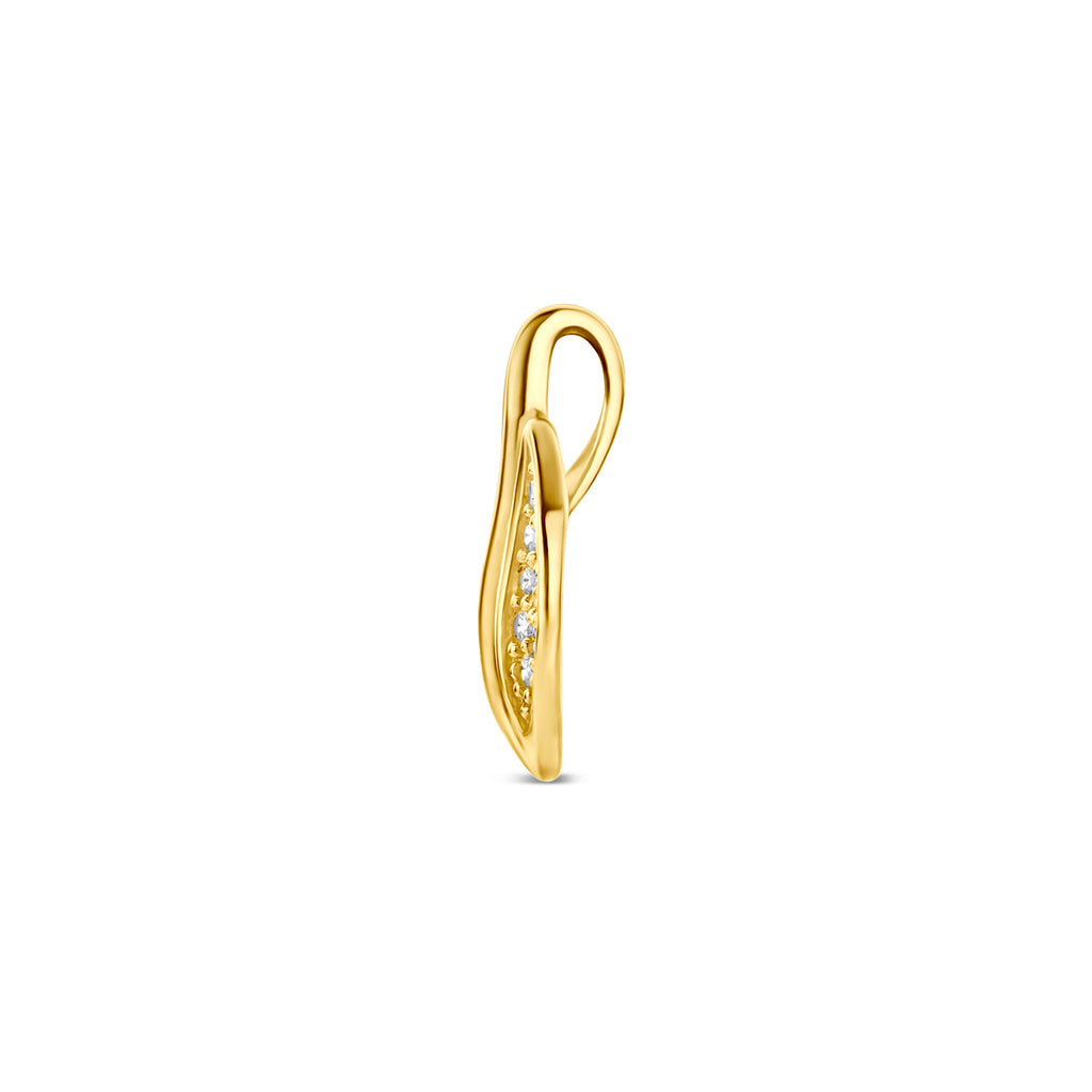 9k hanger zirkonia 12 mm 9K geel