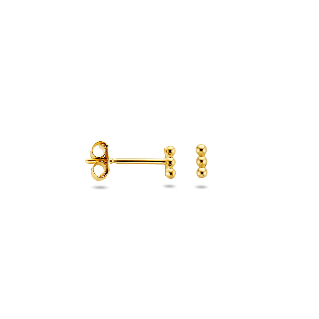 Ohrstecker Kugeln 4 mm 14K Gelbgold