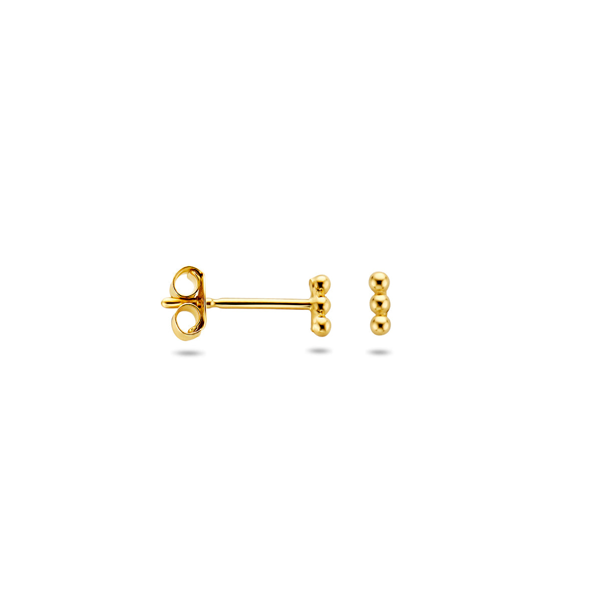 Ohrstecker Kugeln 4 mm 14K Gelbgold