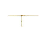 collier zirkonia 41 - 43 - 45 cm 14K geelgoud