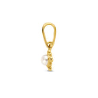 hanger bloem parel 11 mm 14K geelgoud