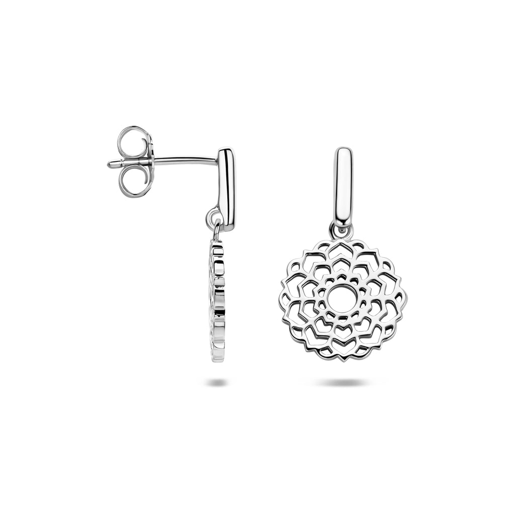 oorhangers 21 mm zilver gerhodineerd