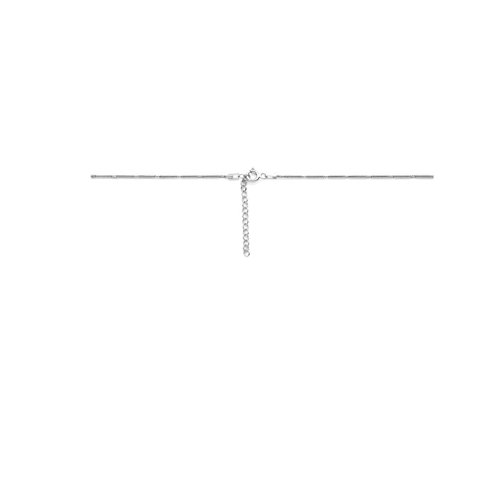 Halskette Schlangenkette rund 1,5 mm 41 + 4 cm Silber rhodiniert