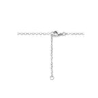 Halskette Kreise diamantiert 41 + 4 cm Silber rhodiniert