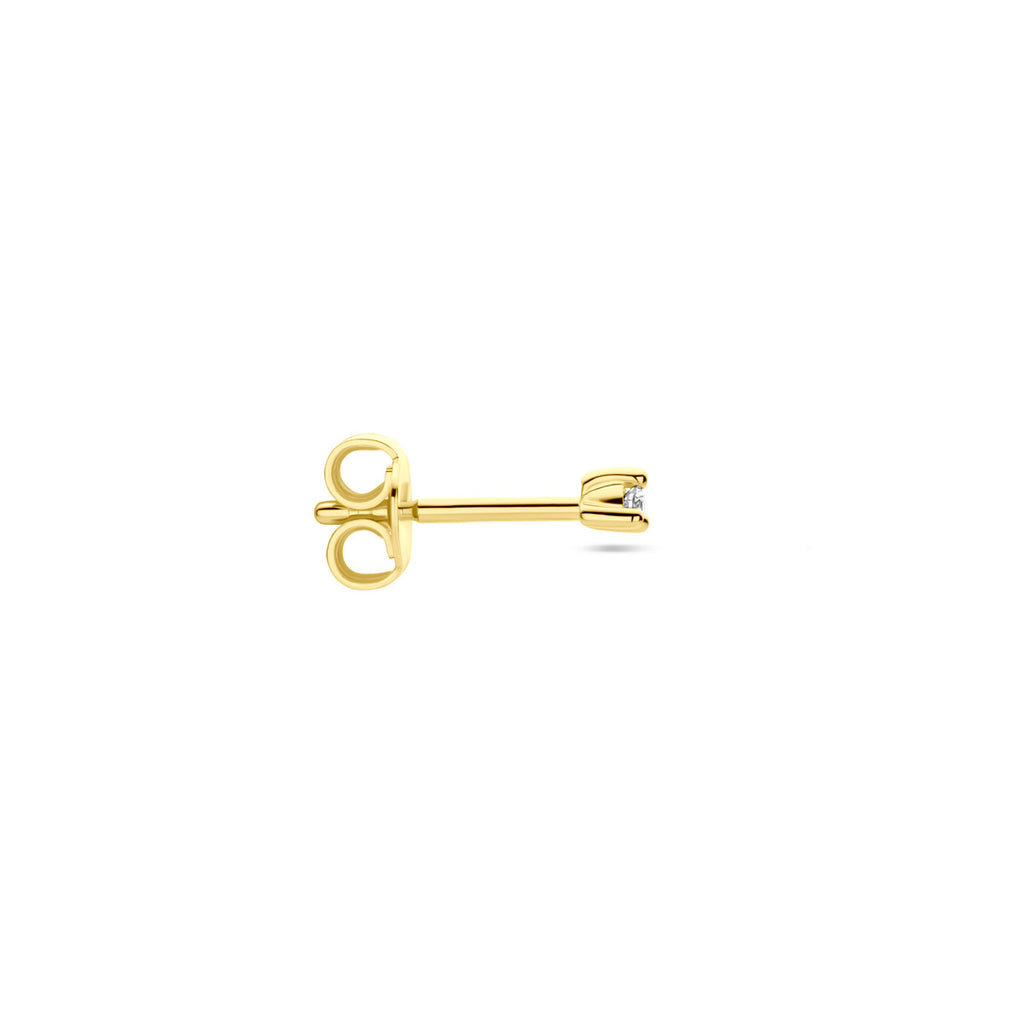 Ohrstecker Diamant 0,02 ct h p1 pro Stück 14K Gelbgold