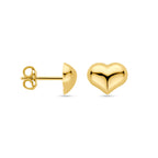oorknoppen hartje 5,5 mm 14K geelgoud