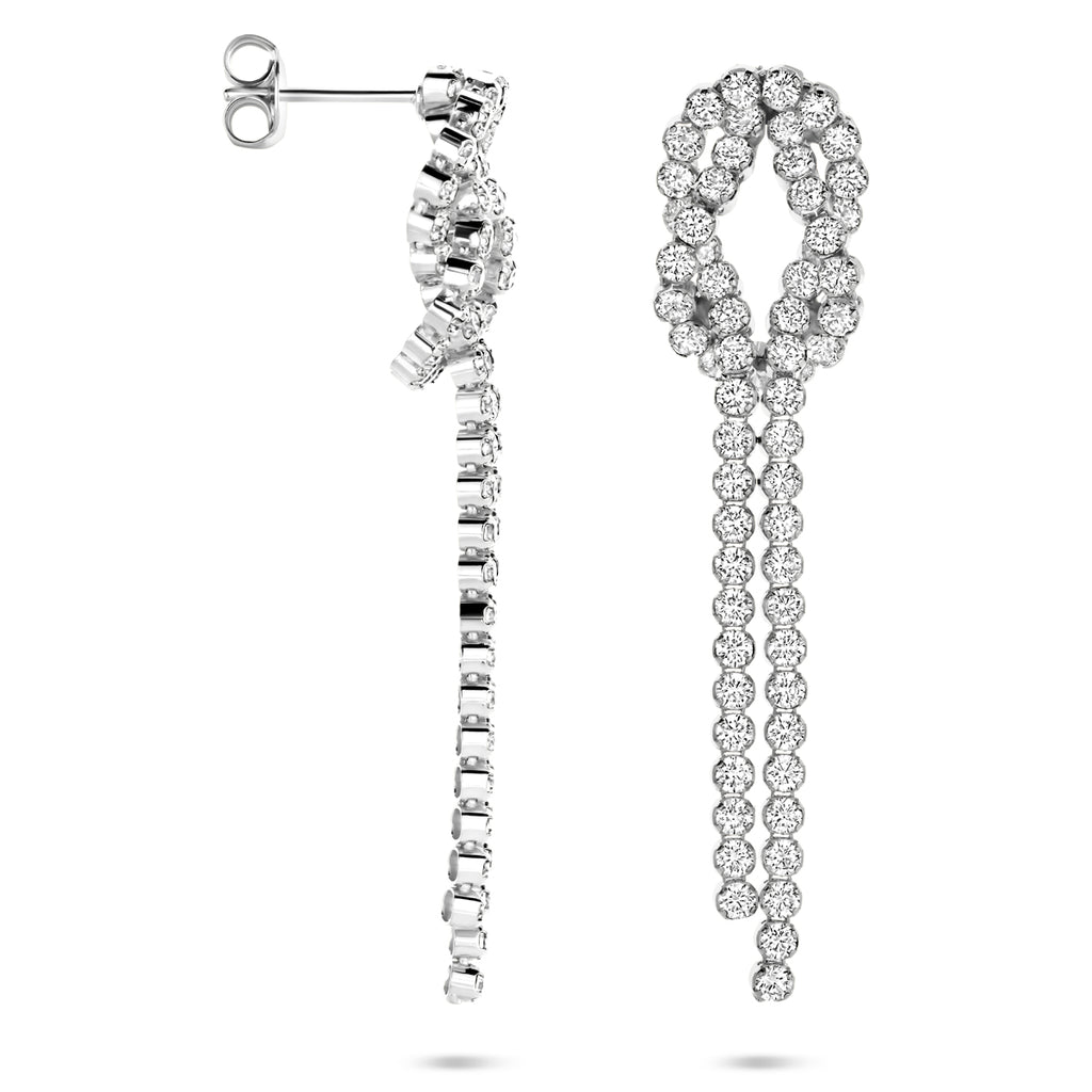 oorhangers zirkonia 53 mm zilver gerhodineerd