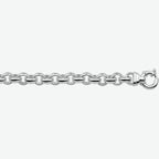 armband jasseron 6 mm met groot veerslot zilver wit