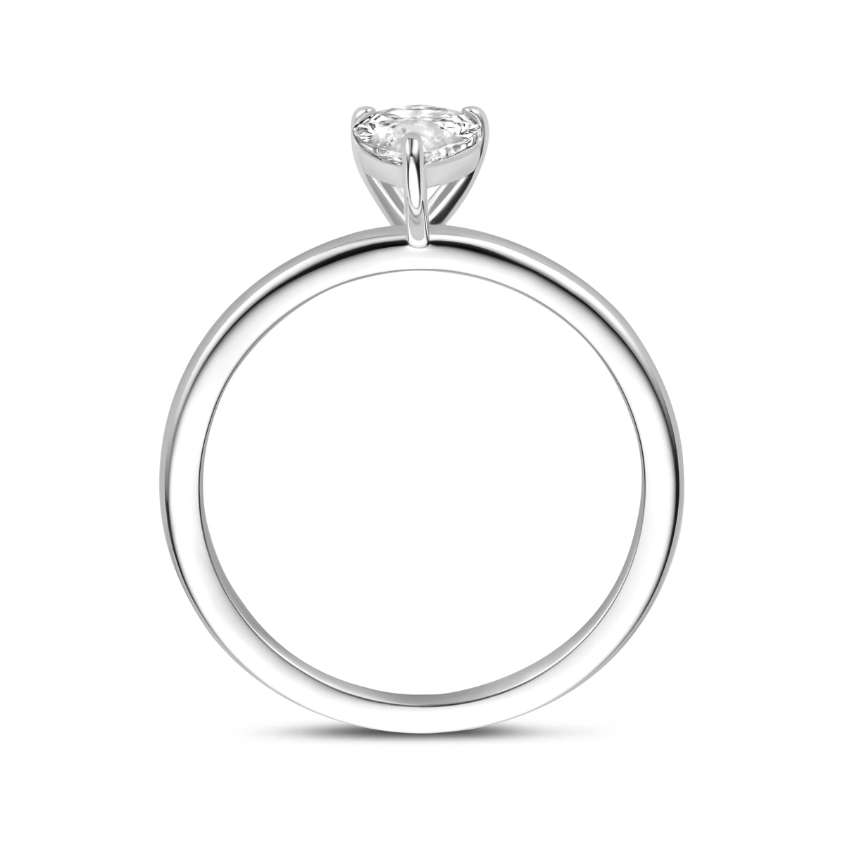 Ring Zirkonia Silber rhodiniert