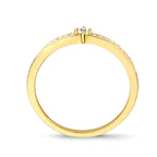 Ring Zirkonia 14K Gelbgold