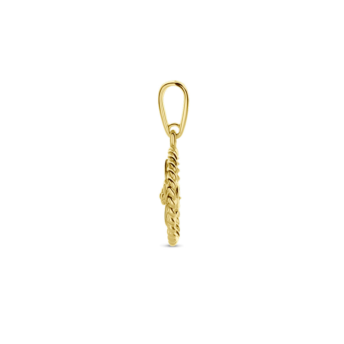 Geburtsblumen-Anhänger 17 mm 14K Gelbgold