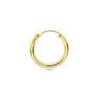 oorring 1,8 mm ronde buis per stuk 14K geelgoud