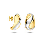 stekeroorringen 21,5 mm 1 micron zilver verguld (geel/rhodium)