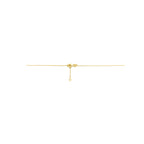 collier hart en diamant 0.01ct h si 41 - 43 cm 14K geelgoud