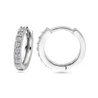 klapoorringen zirkonia 15 mm zilver gerhodineerd