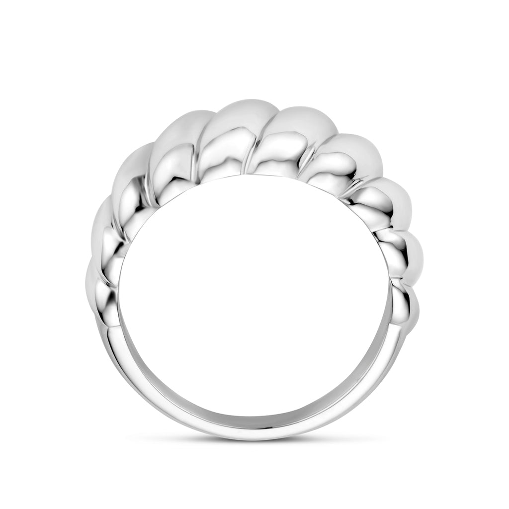 ring balloon zilver gerhodineerd