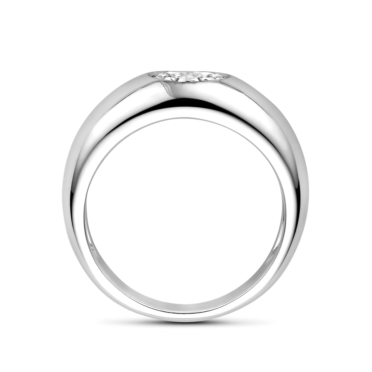 Ring Zirkonia Silber rhodiniert