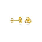 Ohrstecker Knopf 7 mm 14K Gelbgold