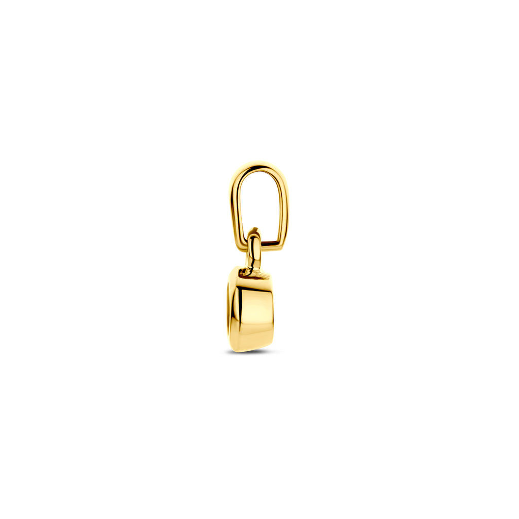 Anhänger Zirkonia 11 mm 14K Gelbgold