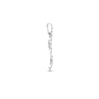 hanger letter zilver gerhodineerd