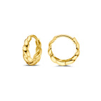 klapoorringen 13 mm 14K geelgoud