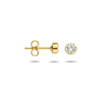 Ohrstecker Zirkonia 14K Gelbgold