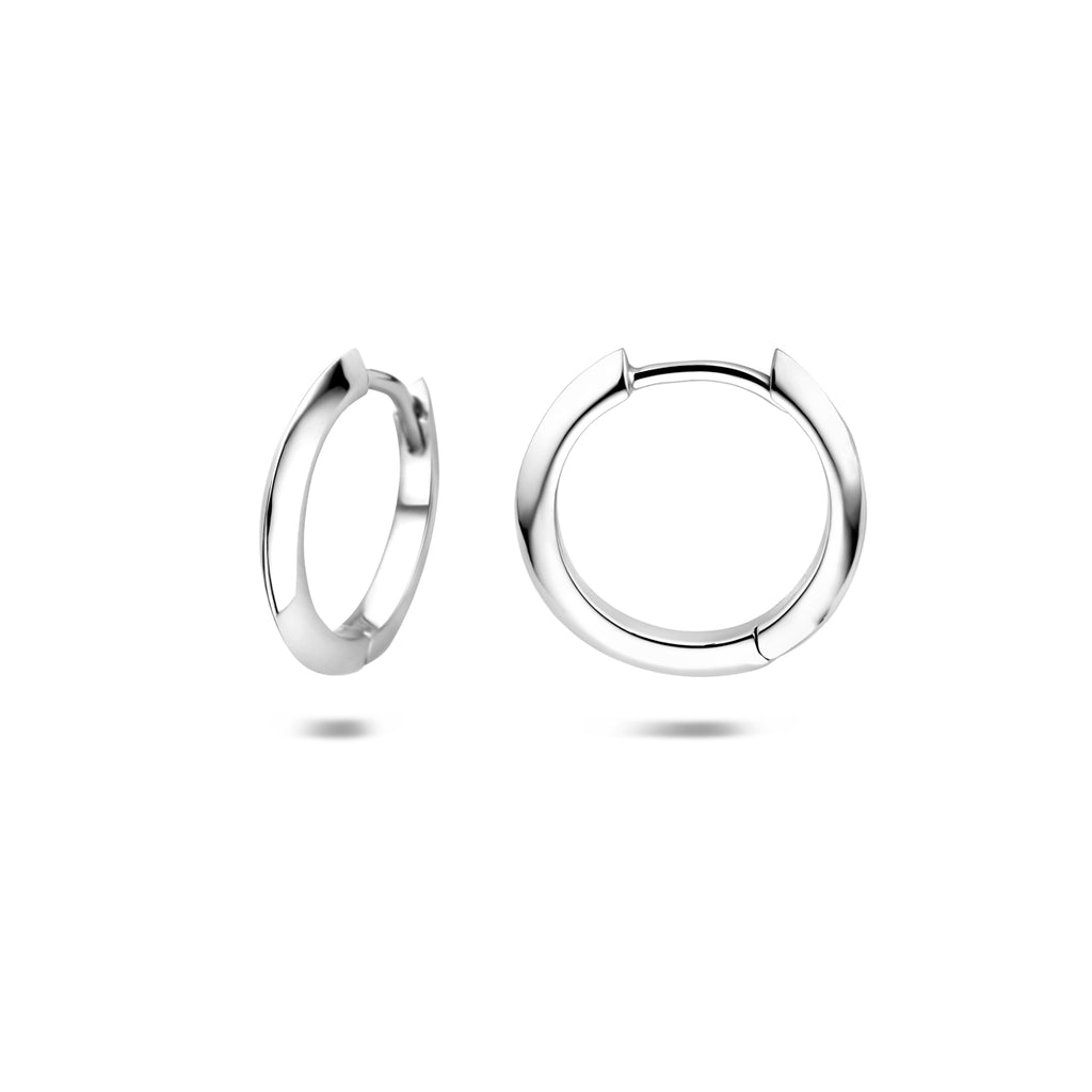 Creolen 15 mm rhodiniertes Silber