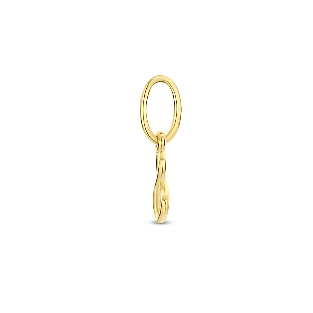 hanger infinity 10 mm 14K geelgoud
