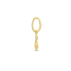 hanger infinity 10 mm 14K geelgoud
