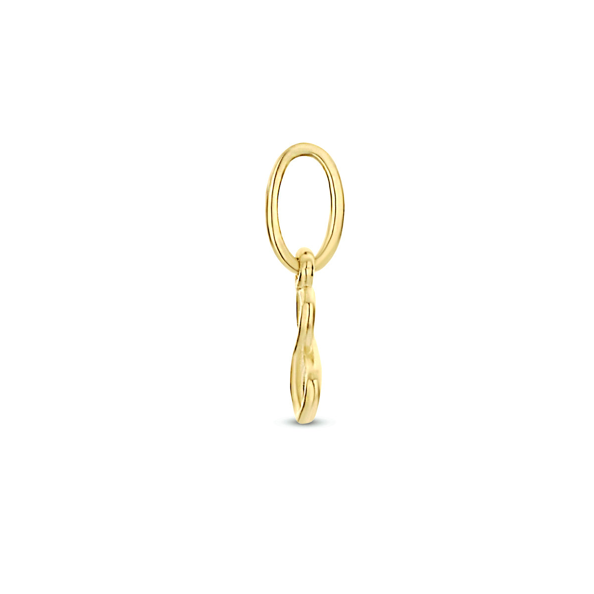 hanger infinity 10 mm 14K geelgoud