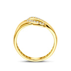ring zirkonia 14K geelgoud