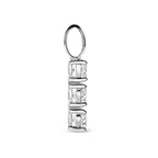 hanger zirkonia 18,5 mm zilver gerhodineerd - rechthoek