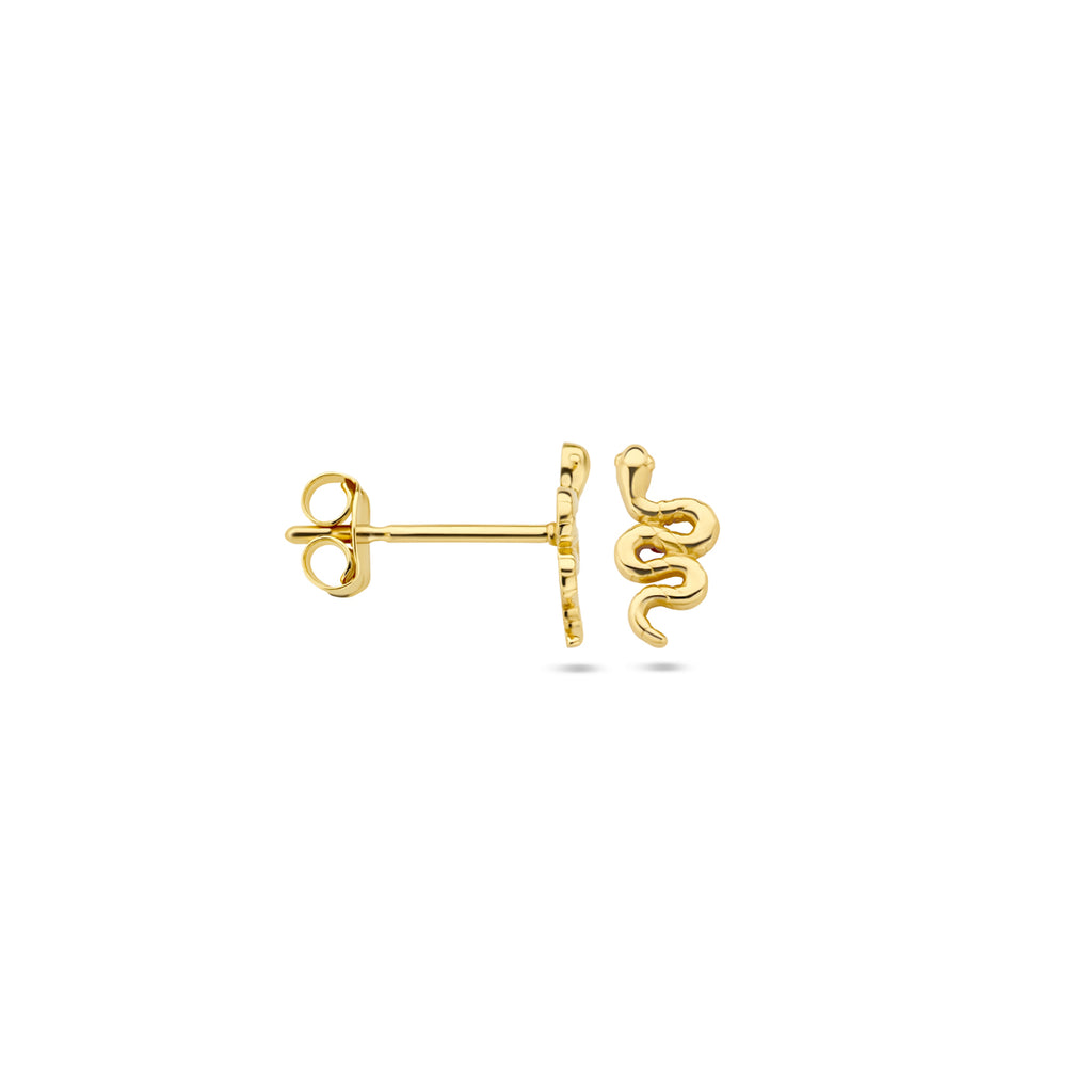 9k oorknoppen slang 8 mm 9K geel