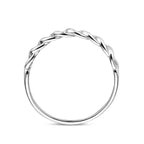 Ringglied Silber rhodiniert