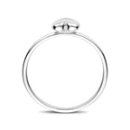 Ring Herz Silber rhodiniert